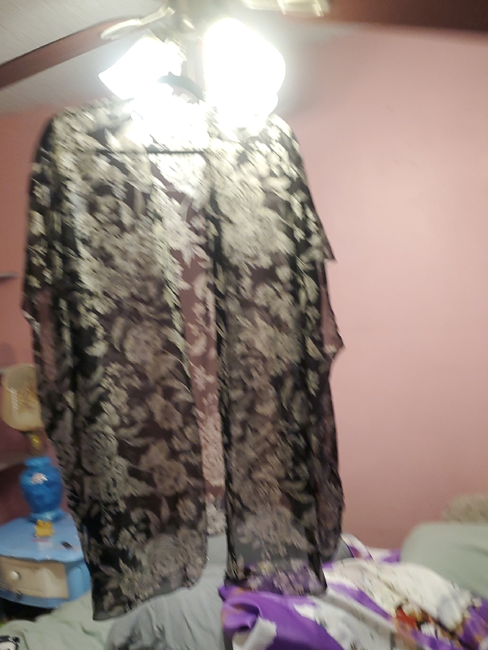 Beautiful Black And White Kimono